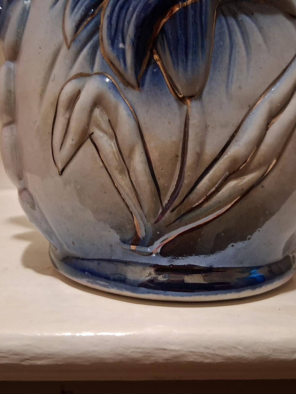Vintage Lusterware Hand Painted Twin Handled Vase - Picture 11 of 15